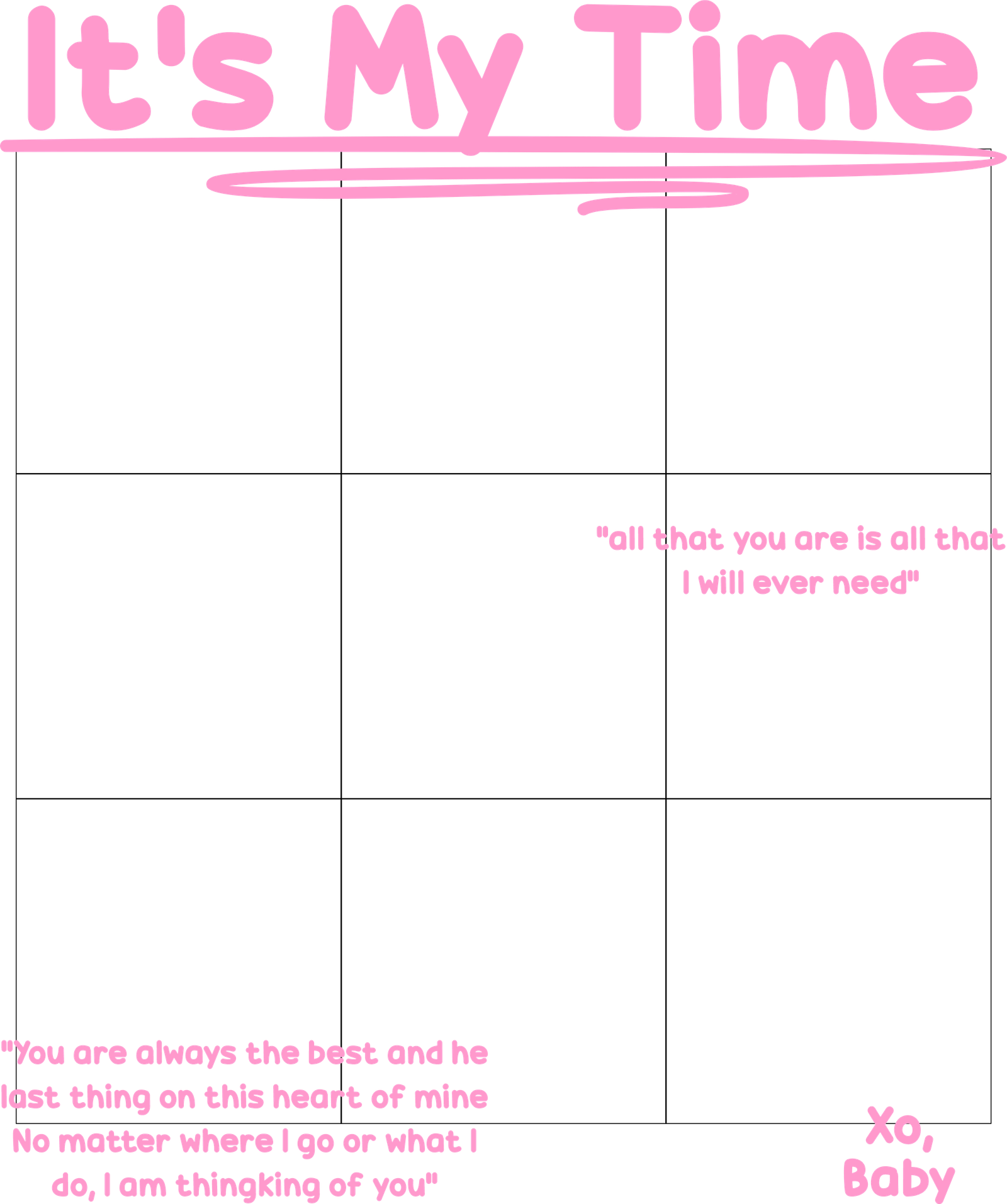 Preview Template 9 — It's My Time
